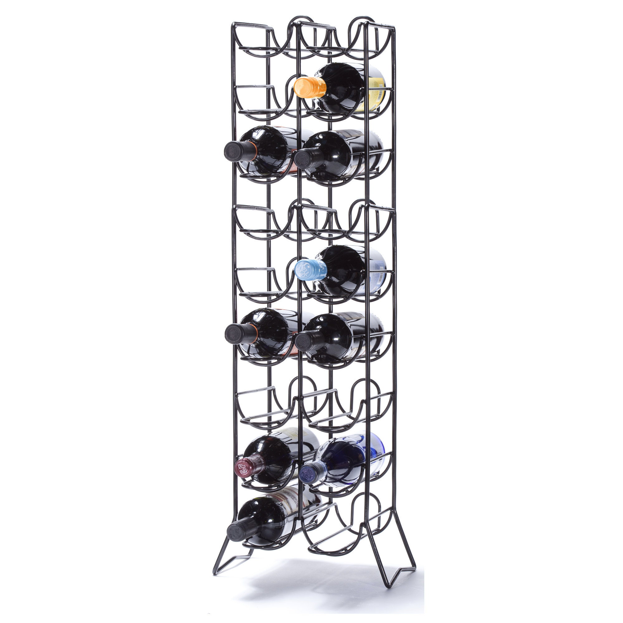 Silver Wine Rack Floor / Simple designs floor lamp etagere organizer